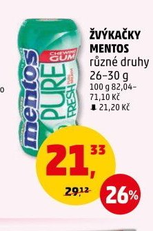 Žvýkačky Mentos různé druhy