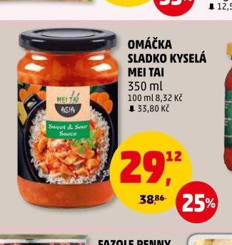 Omáčka sladko kyselá Mei Tai