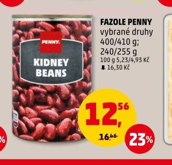 Fazole Penny vybrané druhy