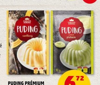 Puding prémium Karlova Koruna