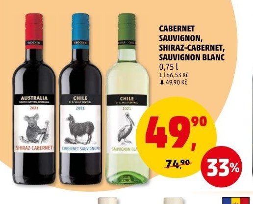 Cabernet Sauvignon, Shiraz-Cabernet, Sauvignon Blanc