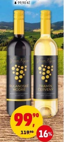 Vinum Regum přívlastková vína, různé druhy