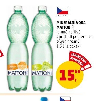 Minerální voda Mattoni 1,5 l