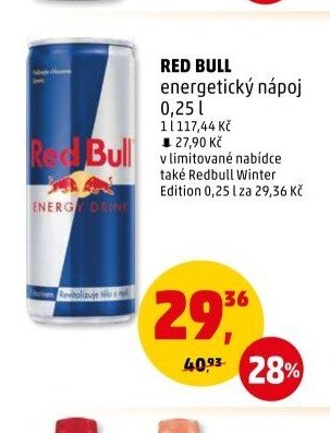 Red Bull energetický nápoj 0,25 l