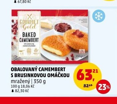 OBALOVANÝ CAMEMBERT S BRUSINKOVOU OMÁČKOU
