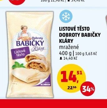 LISTOVÉ TĚSTO DOBROTY BABIČKY KLÁRY