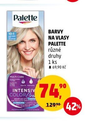 BARVY NA VLASY PALETTE různé druhy 1 ks