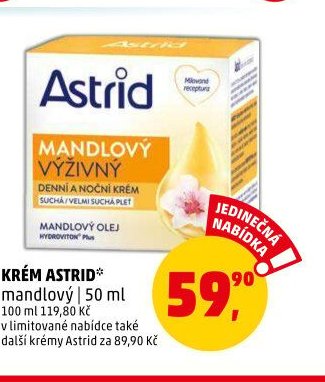 KRÉM ASTRID mandlový | 50 ml