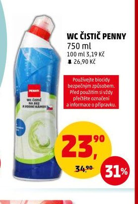 WC čistič Penny 750 ml