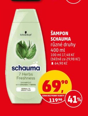 Šampon Schauma různé druhy 400 ml