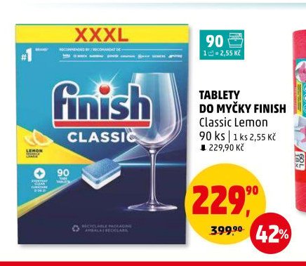 Tablety do myčky Finish Classic Lemon 90 ks