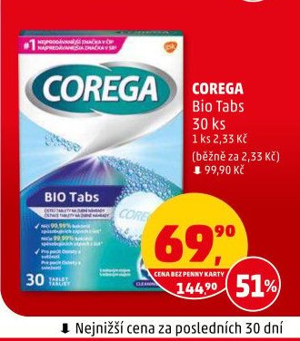 Corega Bio Tabs 30 ks