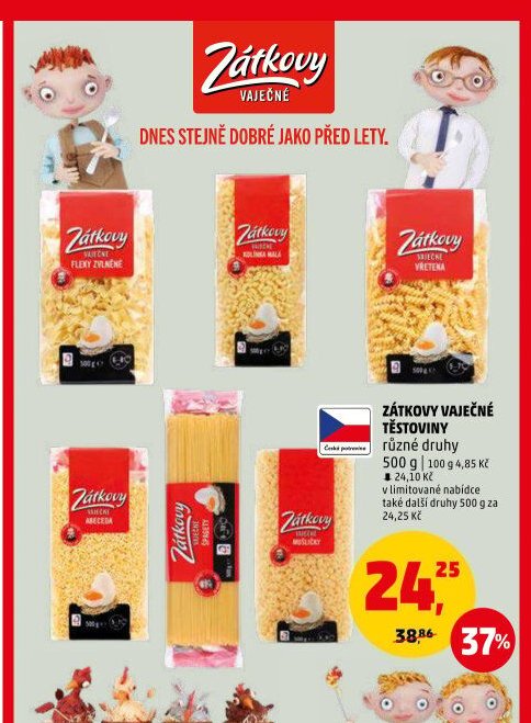 Zátkovy vaječné těstoviny