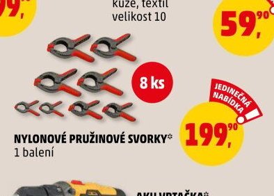 NYLONOVÉ PRUŽINOVÉ SVORKY