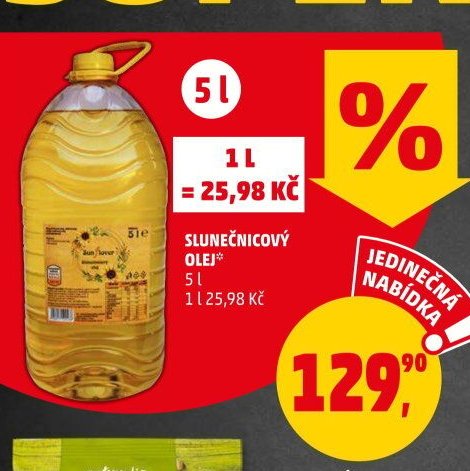 Slunečnicový olej, 5 l