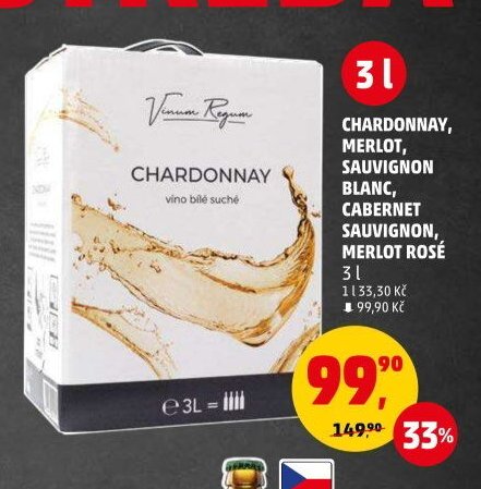 Vinum Regum Chardonnay, 3 l