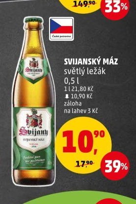 Svijanský máz světlý ležák, 0,5 l