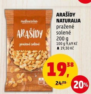 Arašídy pražené Naturalia