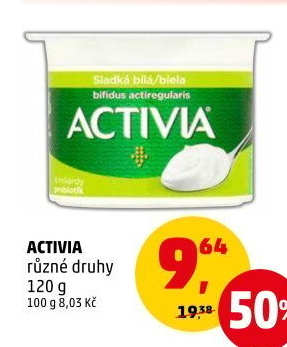 Bílý jogurt Activia Danone
