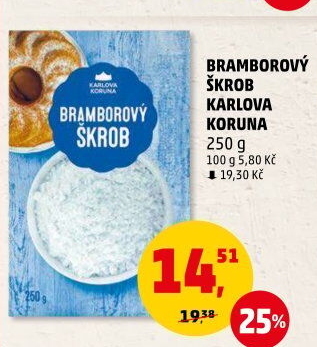 Bramborový škrob Karlova Koruna