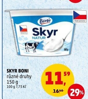 Dezert zakysaný bílý Skyr Boni