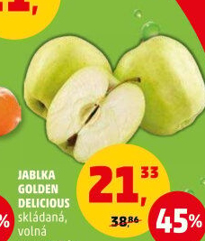 Jablka Golden Delicious