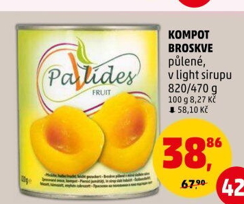 Kompot broskve Pavlides