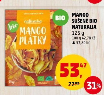 Mango sušené bio Naturalia
