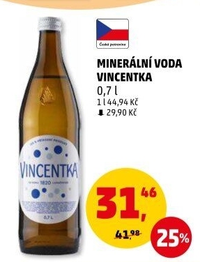 Minerální voda Vincentka
