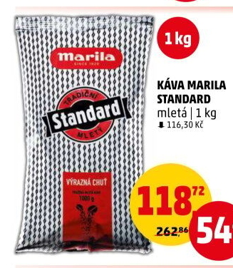 Mletá káva Standard Marila