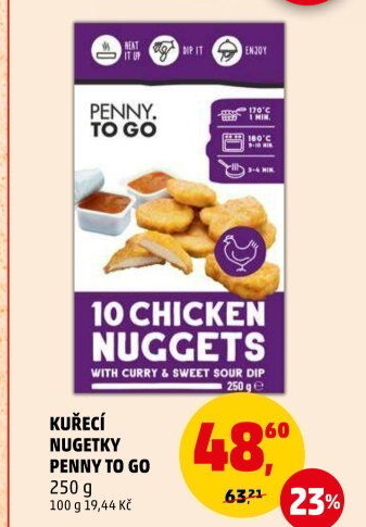 Nugetky kuřecí Penny To Go