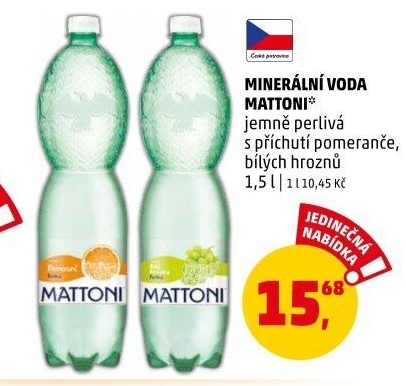 Ochucená voda Mattoni