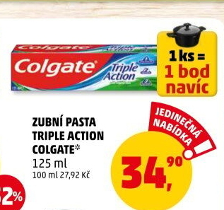 Pasta na zuby Triple Action Colgate