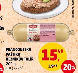 Paštika francouzská Řezníkův talíř