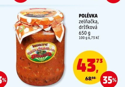 Polévka zelňačka Řeznictví Kněždub Náhlík&