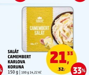 Salát camembert Karlova Koruna