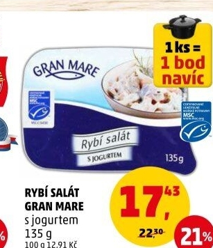 Salát rybí s jogurtem Gran Mare