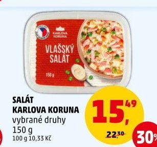 Saláty Karlova Koruna