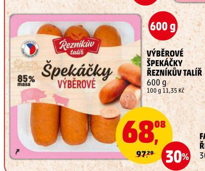 Špekáčky výběrové Řezníkův talíř