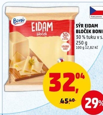 Sýr Eidam 30% Boni