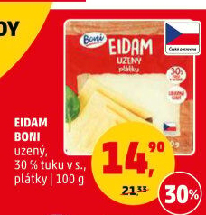 Sýr Eidam uzený 30% Boni
