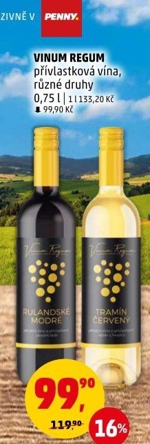 Vína Vinum Regum - přívlastková