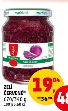 Zelí červené sterilované Machland