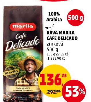 Zrnková káva Delicado Marila