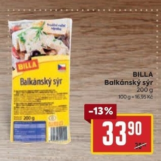 Balkánský sýr Billa