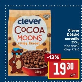 Cereálie dětské Clever