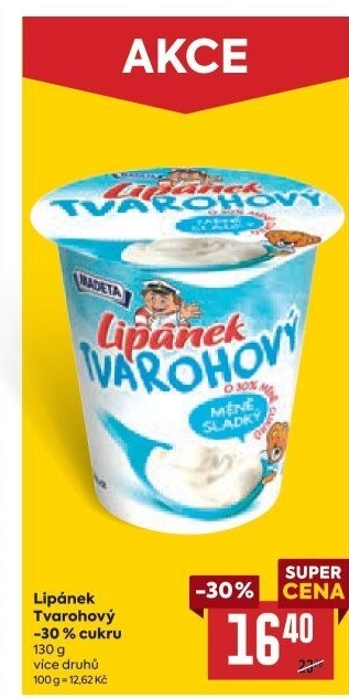 Dezert Lipánek tvarohový Madeta