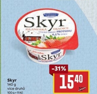 Dezert zakysaný ochucený Skyr Bohušovická mlékárna