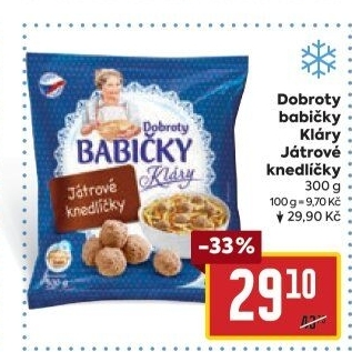 Knedlíčky játrové mražené Dobroty Babičky Kláry