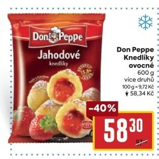 Knedlíky tvarohové plněné mražené Don Peppe
